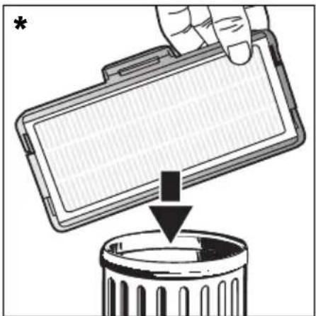SIEMENS VS07G1466 - Sostituzione del filtro Hepa - 1
