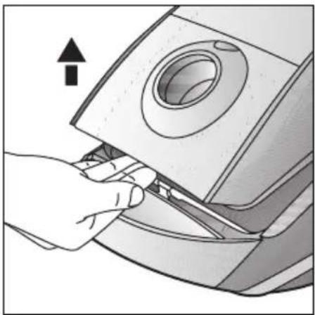 SIEMENS VSZ61260 - Replacing the dust bag - 2