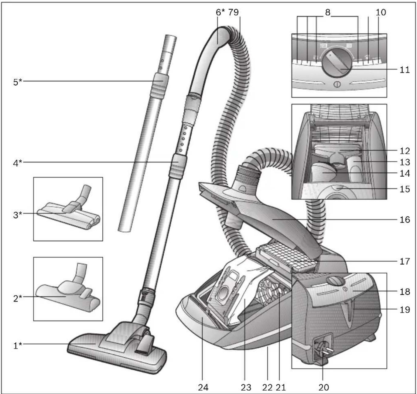 SIEMENS VSZ61240 - Wischduse VZ103WD - 1