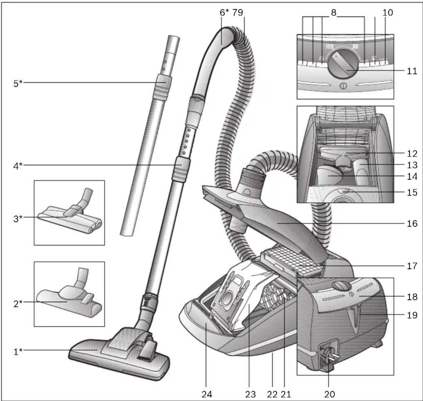 SIEMENS VSZ61240 - Bocal de lavagem VZ103WD - 2