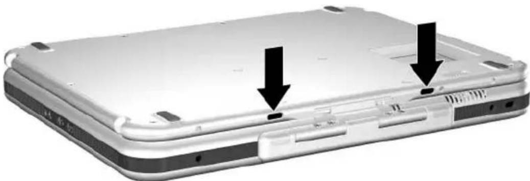HP Compaq TC1100 - Fixation d'un étui - 2