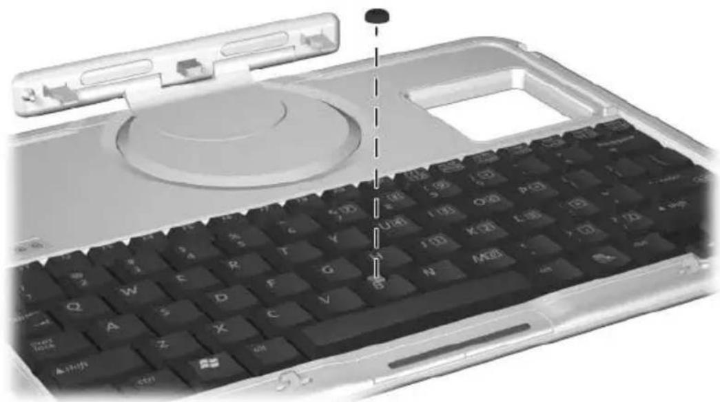 HP Compaq TC1100 - Remplacement du capuchon du bouton de pointage - 1