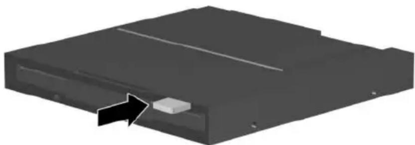 HP Compaq TC1100 - Insertion d'une disquette - 1