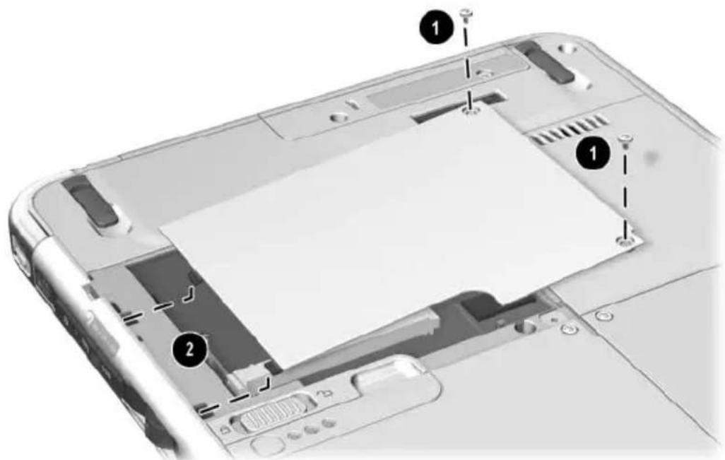 HP Compaq TC1100 - Retrait ou insertion d'un module mémoire - 4
