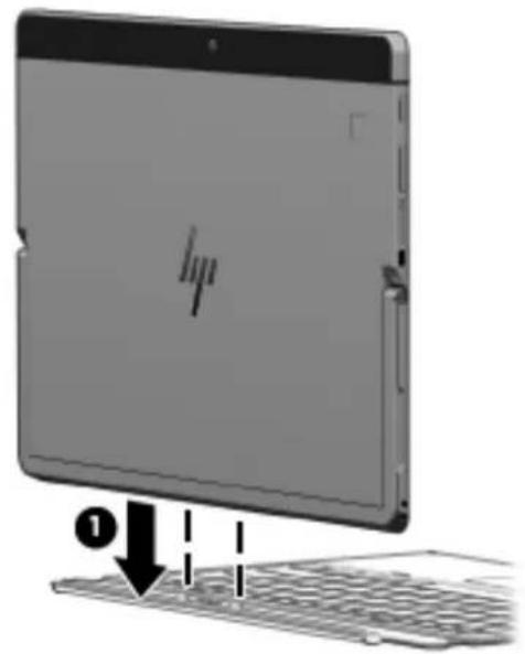 HP Elite x2 1012 G2 - Connexion à un clavier en option - 1