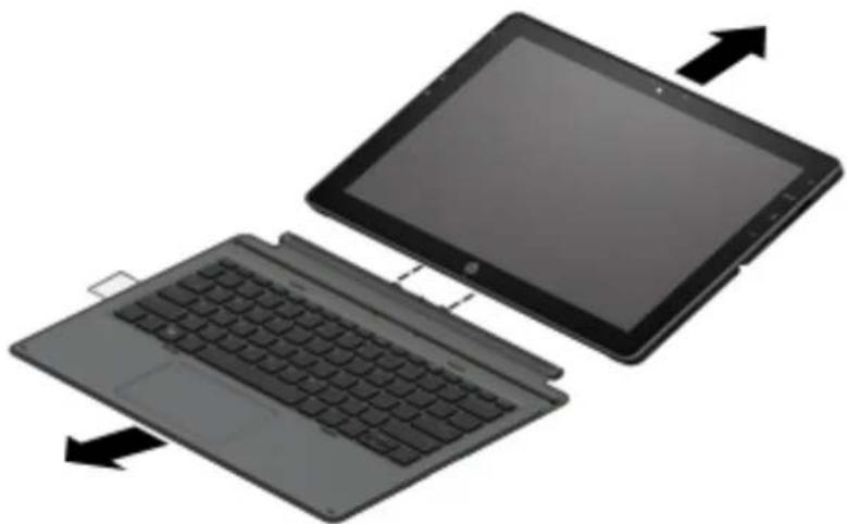 HP Elite x2 1012 G2 - Retrait du clavier - 1