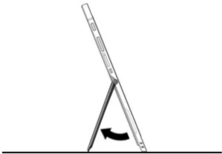 HP Elite x2 1012 G2 - Utilisation de la béquille - 1