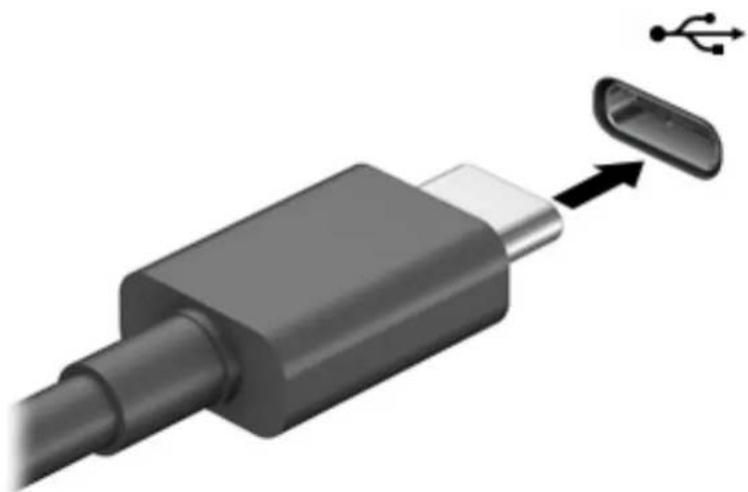 HP Elite x2 1013 G3 - Connexion de périphériques sur un port USB de type C (certains produits uniquement) - 2