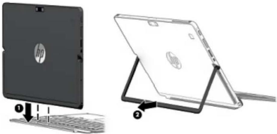 HP Pro x2 612 G2 - Connexion à un clavier en option - 1