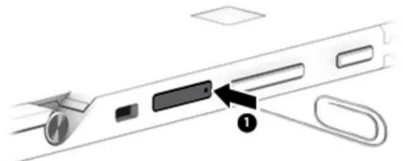 HP Pro x2 612 G2 - Retrait d'une carte mémoire microsd - 1