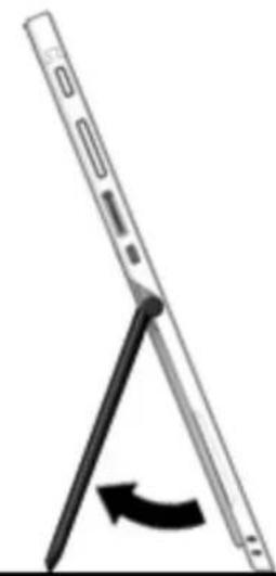 HP Pro x2 612 G2 - Utilisation de la béquille - 1