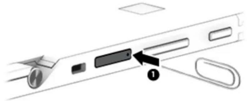 HP Pro x2 612 G2 - Insertion d'une carte mémoire microsd - 2