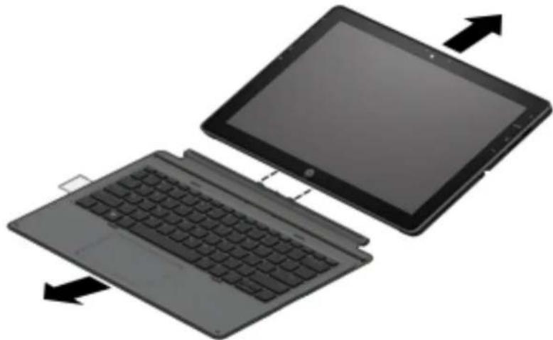 HP Pro x2 612 G2 - Retrait du clavier - 1
