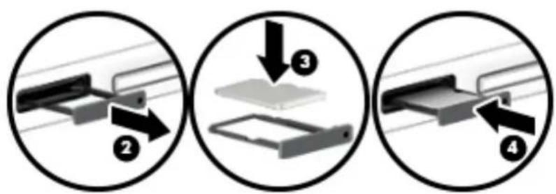 HP Pro x2 612 G2 - Insertion d'une carte mémoire microsd - 3