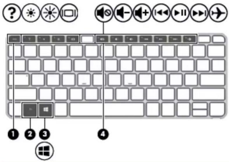 HP x2 10p000 - Composants de la station clavier - 1