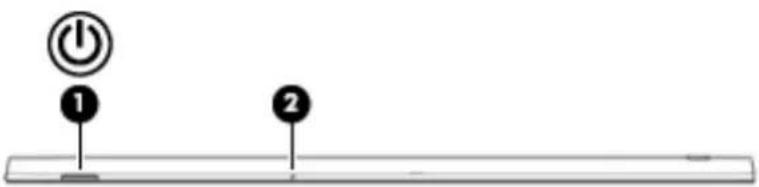 HP x2 10p000 - Bord supérieur - 1