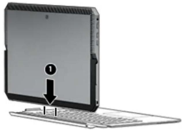 HP ZBook x2 G4 - Connexion de la tablette à la station clavier - 1