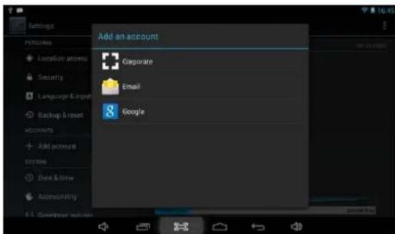 Point of View Mobii 825 - Ajouter un compte - 1