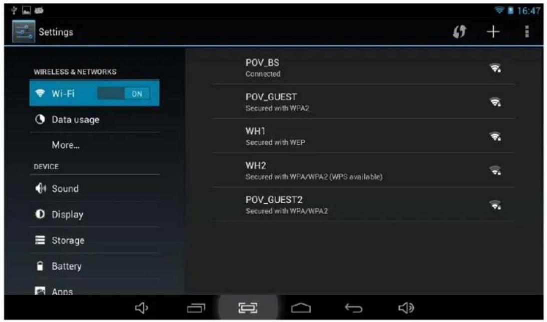 Point of View Mobii 925 - Parametre Wifi - 1