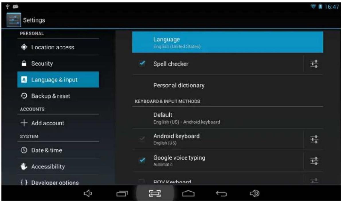 Point of View Mobii 925 - Modification de la langue d'exploitation - 1