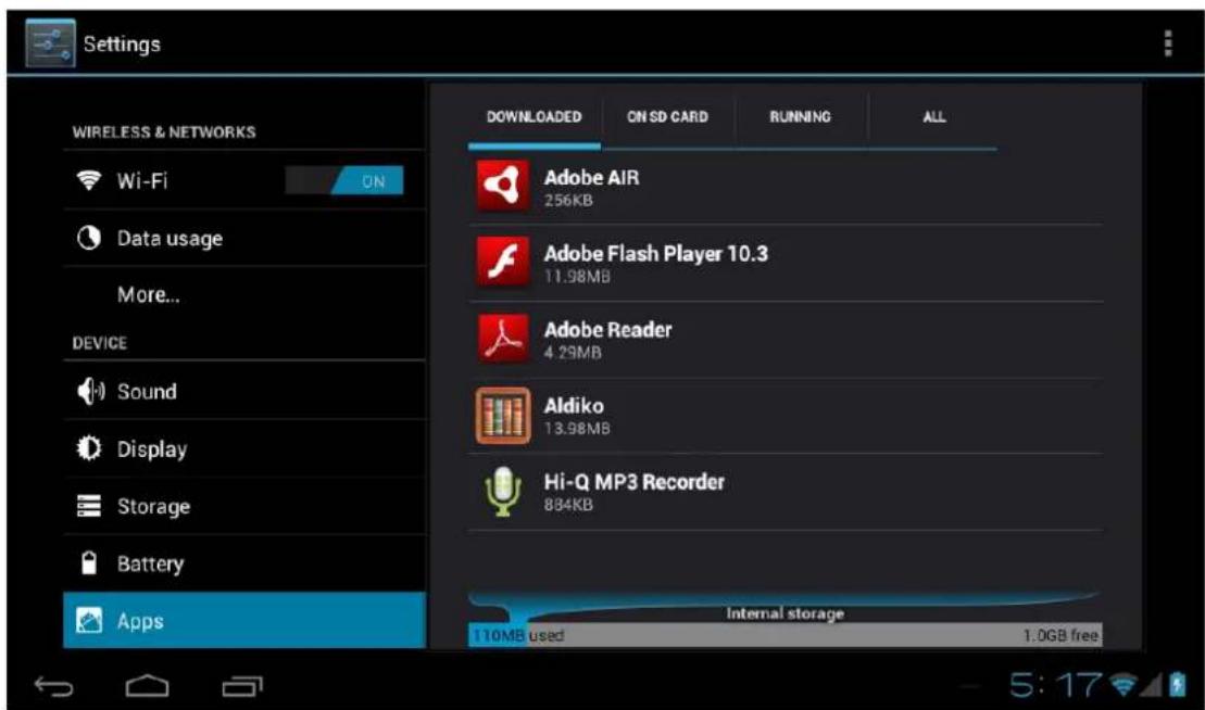 Point of View Mobii 1325 - Administer / supprimer des applications - 1