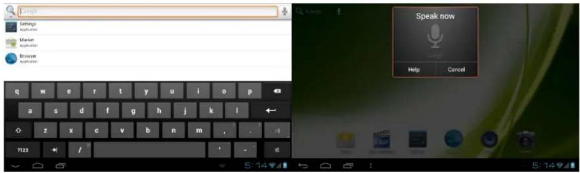 Point of View ProTab 26 XL - Google Recherche / Recherche vocale - coin en haut à gauche - 1