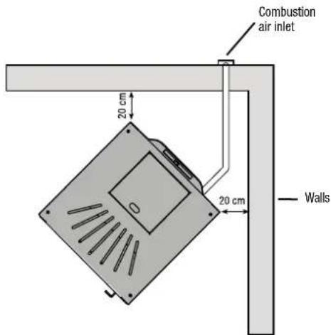 OLIMPIA SPLENDID MIA 2 7.5 - Minimum aeration for comburant air intake - 1