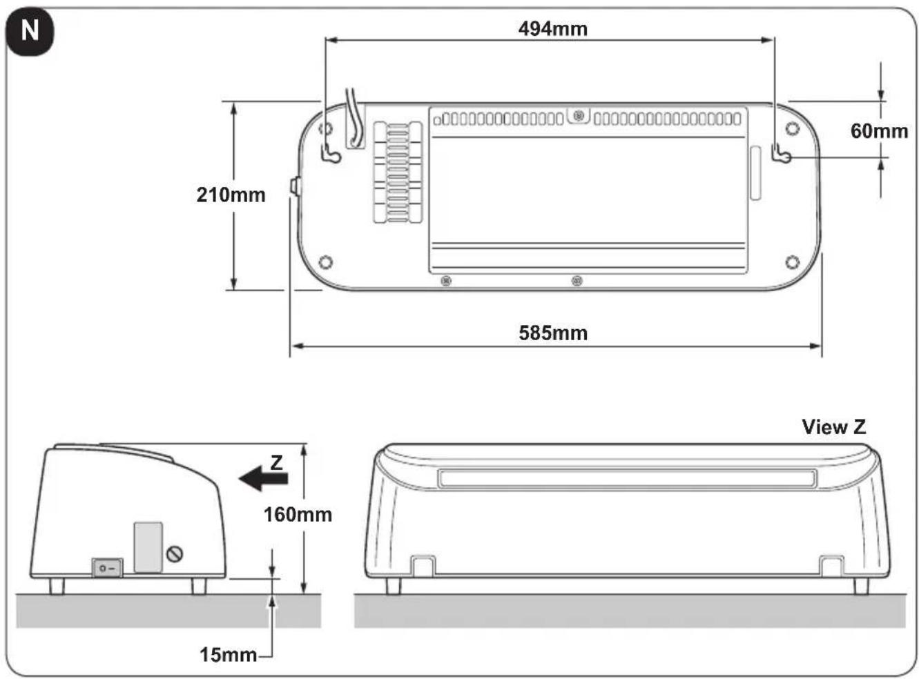 OLIMPIA SPLENDID Caldo Crystal - - TECHNICAL DATA - 1