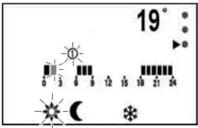 OLIMPIA SPLENDID Caldo Crystal - – Einstellung des Wochenprogramms - 3