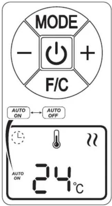 OLIMPIA SPLENDID Caldorad digital - - TEMPERATURE SETTING - 1