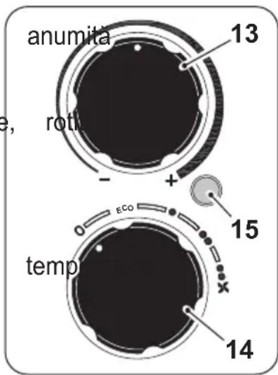 OLIMPIA SPLENDID Caldorad 9TT - Selector „13" - Termostat - 1