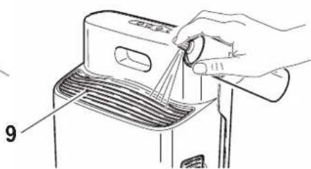 OLIMPIA SPLENDID Aura Di - No sumerge el cuerpo del aparato (6) en agua u otros liquidos. - 4