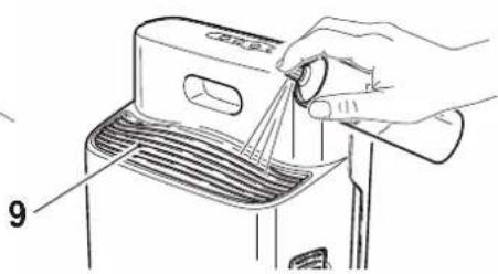 OLIMPIA SPLENDID Aura Di - Den Gerätekörper (6) nicht in Wasser oder andere Flüssigkeiten tauchen. - 4