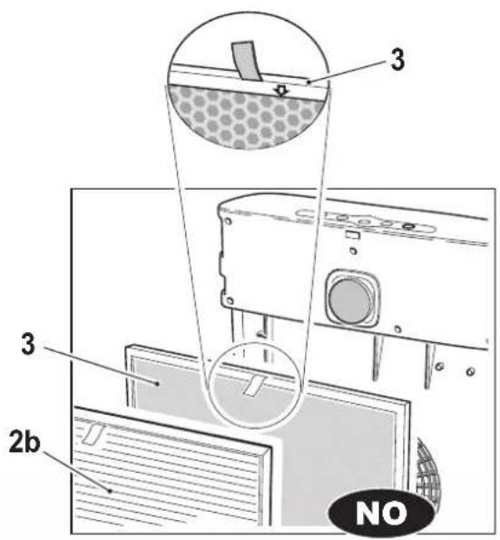 OLIMPIA SPLENDID Aura Di - Prima dell'uso rimuovere il sacchetto protettivo dai filtri. - 2