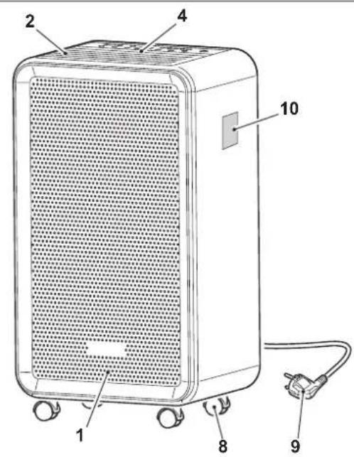 OLIMPIA SPLENDID Aquaria Silent 15 P - - IDENTIFICACION DE LOS COMPONENTES PRINCIPALES - 1