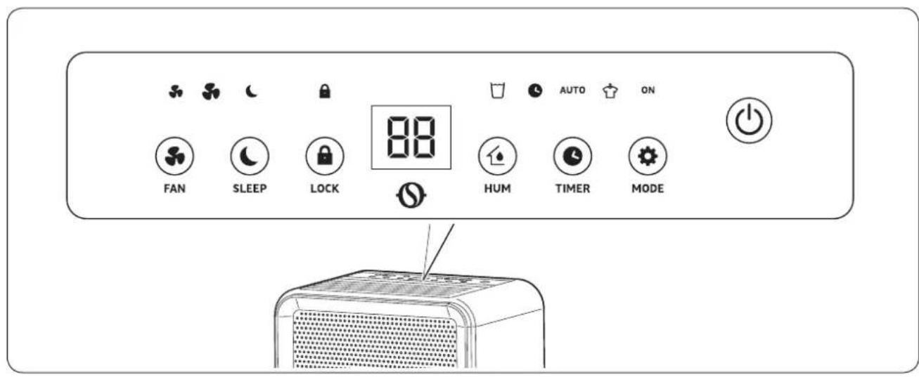 OLIMPIA SPLENDID Aquaria Silent 15 P - - PANEL DE MANDOS - 1