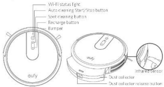 eufy RoboVac 25C - RoboVac Anatomy - 1