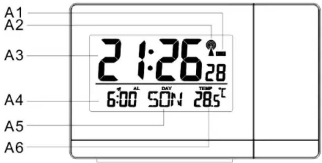 TECHNOLINE WT538 - Vzhled budíku - 1