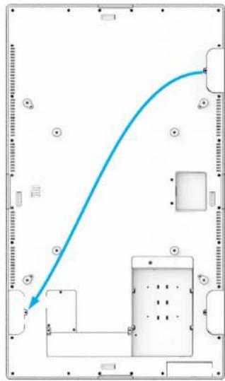 ELO 6553L - Montage du haut-parleur audio en orientation portrait (optionnel) - 1