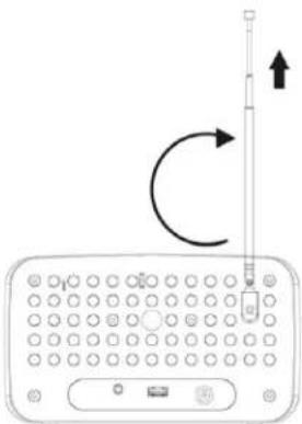 Soundmaster UR190WE - Bruk antennen - 1