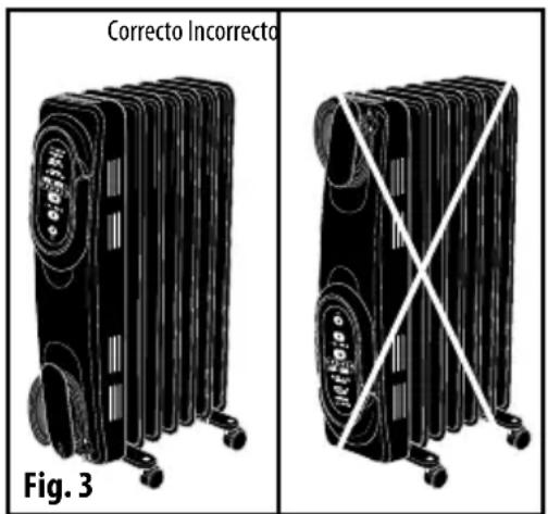 HONEYWELL HZ789 - NOTA: NO OPERE EL CALEFACTOR SIN HABER INSTALADO CORRECTAMENTE LA BASE CON RUEDAS. EL CALEFACTOR SIempre DEBE SER UTILIZADO EN POSICION VERTICAL. NO OPERE EL CALEFACTOR SI LAS RUEDAS NO ESTAN ENSAMBLADAS CORRECTAMENTE. - 2