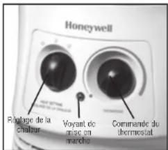 HONEYWELL HHF360V - Modèle de la série HHF360 – Fonctionnement manuel de l'appareil de chauffage Surround Heat ^MD - 1