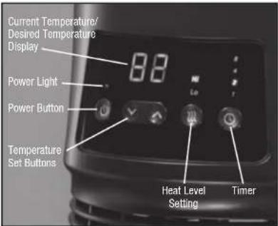 HONEYWELL HHF360V - Model HHF370 Series - Digital 360° Surround Heat® Heater with Remote Operation - 1