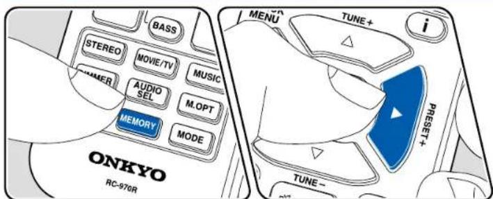ONKYO HTS3910 - Prérogler une station de radio - 1