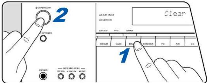 ONKYO HTS3910 - Rinitialisation de l'appareil (ceci reinitialise les parametes de cet apparéil sur leur valeur par défaut) - 1