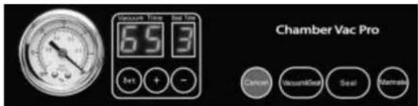 Solis Chamber Vac Pro 5702 - DIE FUNKTIONSTASTEN UND DISPLAY-ANZEIGEN - 1
