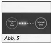 Solis VertiVac Plus 5703 - EINEN BEUTEL AUS EINER VAKUUMIERFOLIE SCHWEISSEN: FUNKTION MANUAL SEAL (E) - 6