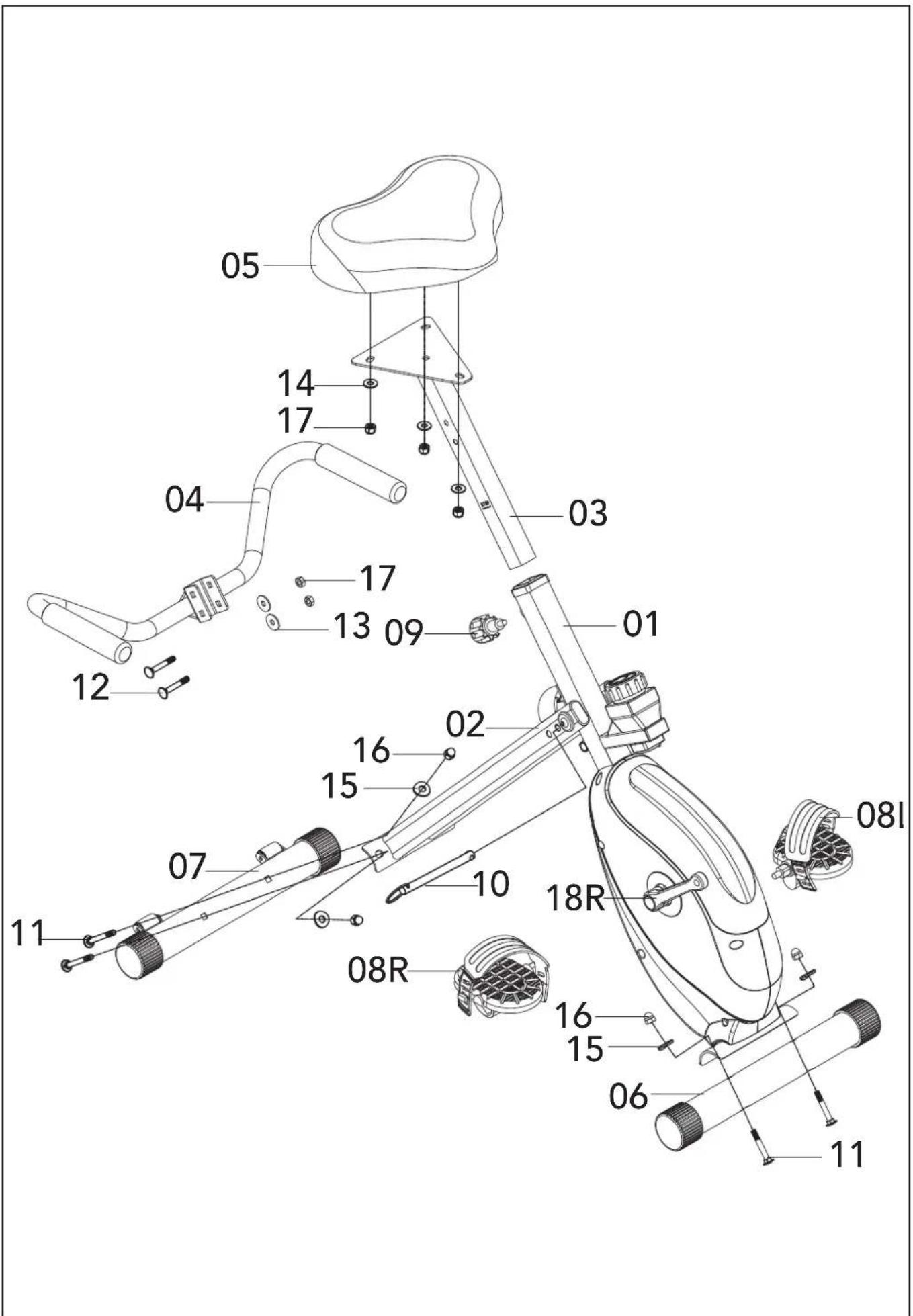 TUNTURI Cardio Fit D20 Deskbike - Disclaimer - 1