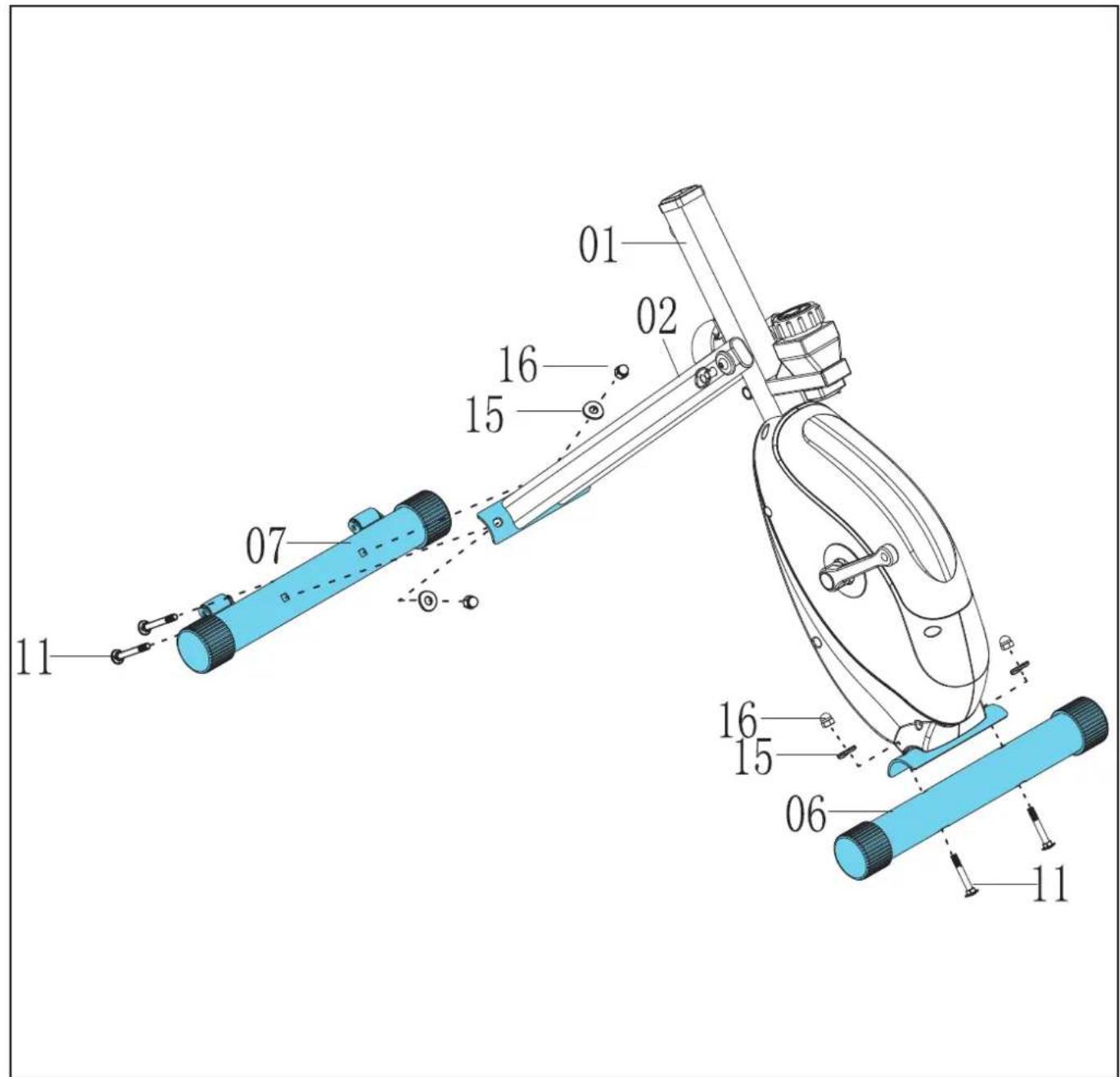 TUNTURI Cardio Fit D20 Deskbike - D-2 - 1