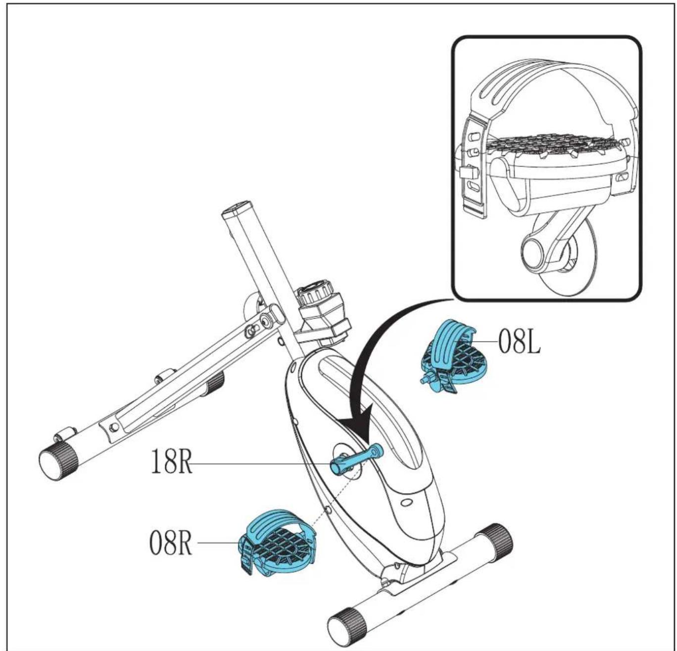 TUNTURI Cardio Fit D20 Deskbike - D-2 - 5
